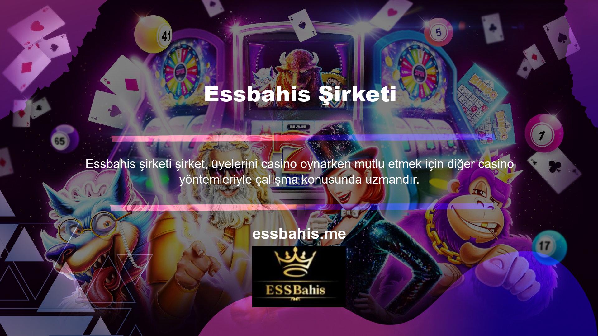 Essbahis canlı casino hizmetine giriş yaptığınızda karşınıza yüzlerce farklı oyun seçeneği çıkacaktır